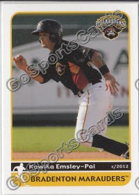 2012 Bradenton Marauders Kawika Emsley Pai
