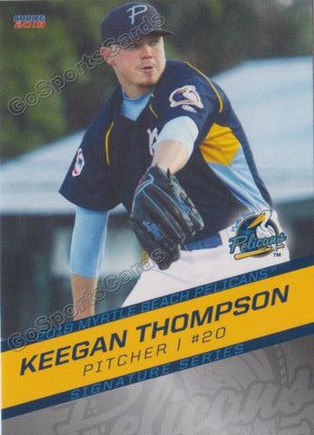 2018 Myrtle Beach Pelicans Keegan Thompson
