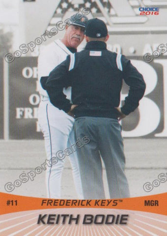 2016 Frederick Keys Keith Bodie