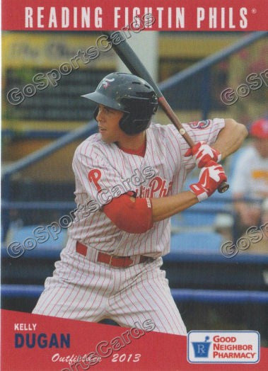 2013 Reading Fightins Phils Updated SGA 2nd Kelly Dugan