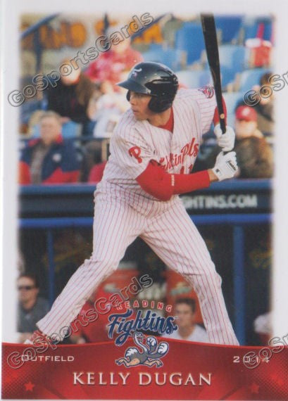 2014 Reading Fightin Phils Kelly Dugan