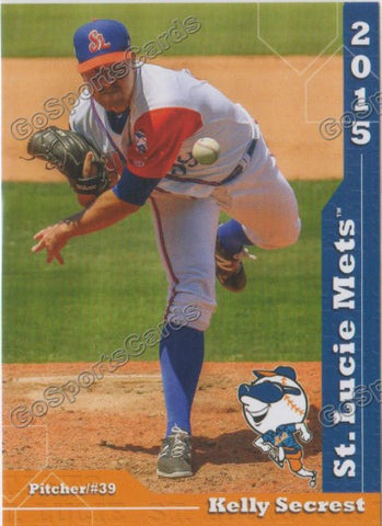 2015 St Lucie Mets Kelly Secrest