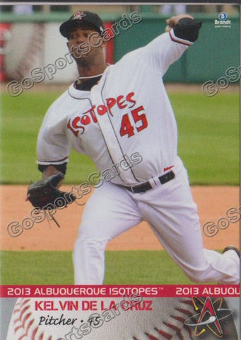 2013 Albuquerque Isotopes Kelvin De La Cruz