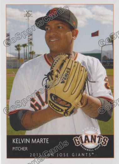 2013 San Jose Giants Kelvin Marte