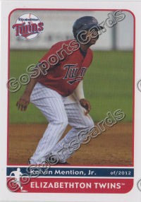 2012 Elizabethton Twins Kelvin Mention Jr