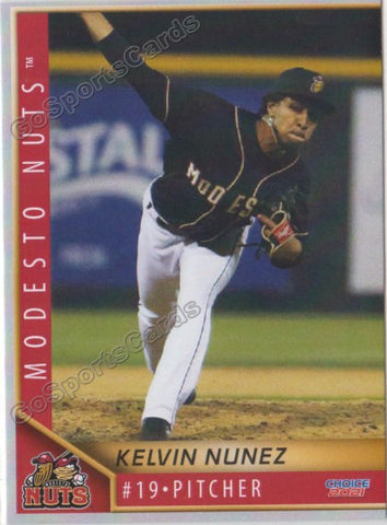 2021 Modesto Nuts Kelvin Nunez