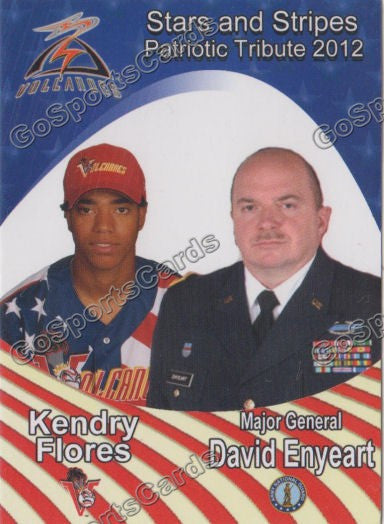 2012 Salem Keizer Volcanoes Stars and Stripes SGA Kendry Flores