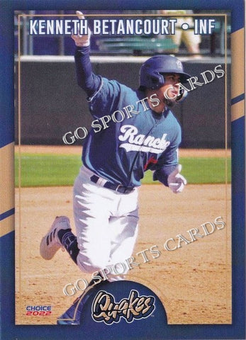 2022 Rancho Cucamonga Quakes Kenneth Betancourt