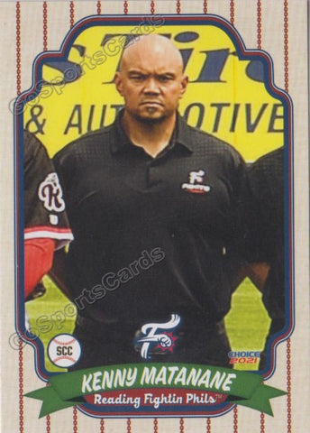 2021 Reading Fightin Phils Kenny Matanane