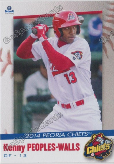 2014 Peoria Chiefs Kenny Peoples Walls