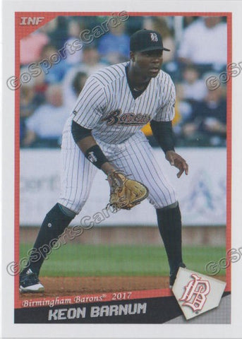 2017 Birmingham Barons Keon Barnum