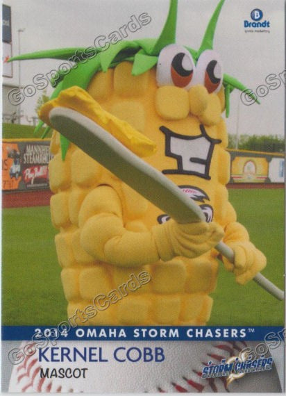 2014 Omaha Storm Chasers Kernel Cobb Mascot