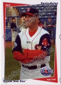 2010 Salem Red Sox Kevin Boles