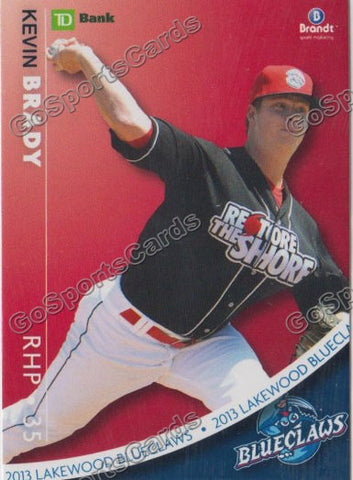 2013 Lakewood BlueClaws SGA Kevin Brady