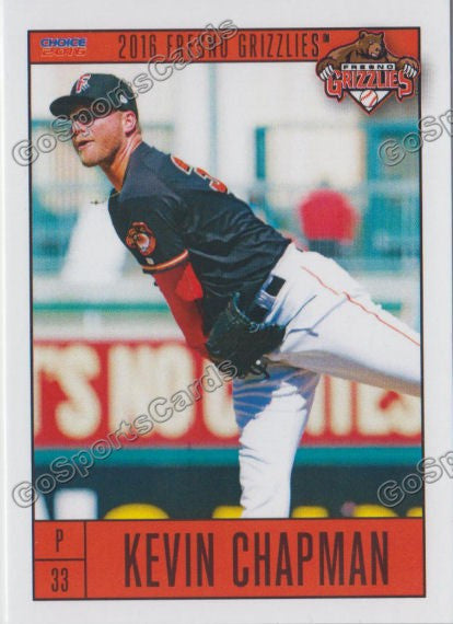 2016 Fresno Grizzlies Kevin Chapman