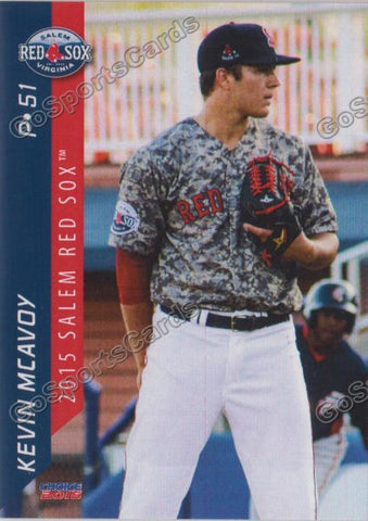 2015 Salem Red Sox Kevin McAvoy