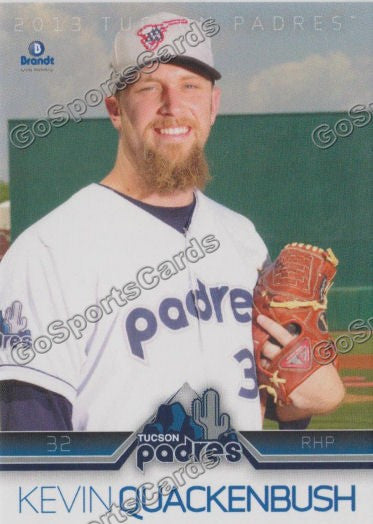 2013 Tucson Padres Kevin Quackenbush