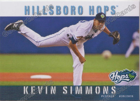 2015 Hillsboro Hops Kevin Simmons