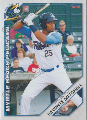 2019 Myrtle Beach Pelicans Kevonte Mitchell