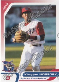 2012 Auburn Doubledays Khayyan Norfork