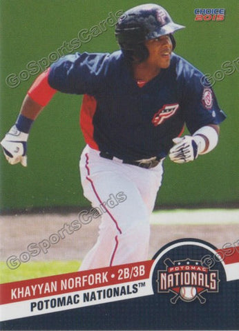 2015 Potomac Nationals Khayyan Norfork