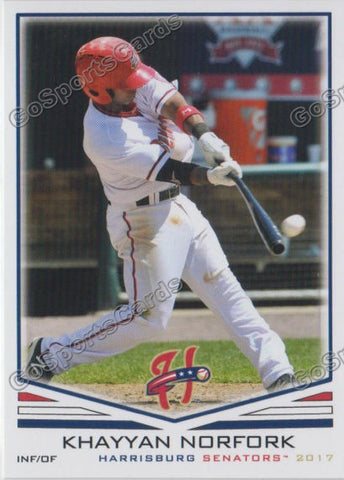 2017 Harrisburg Senators Khayyan Norfork