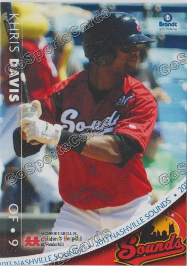 2013 Nashville Sounds Khris Davis