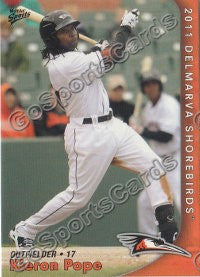 2011 Delmarva Shorebirds Kieron Pope