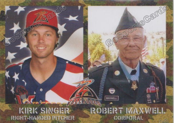 2014 Salem Keizer Volcanoes Military SGA Kirk Singer