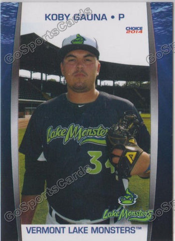 2014 Vermont Lake Monsters Koby Gauna