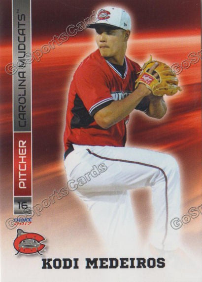 2017 Carolina Mudcats Kodi Medeiros