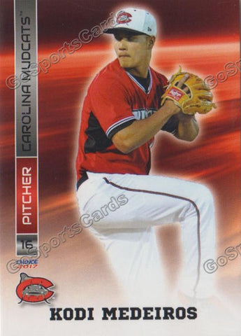 2017 Carolina Mudcats Kodi Medeiros
