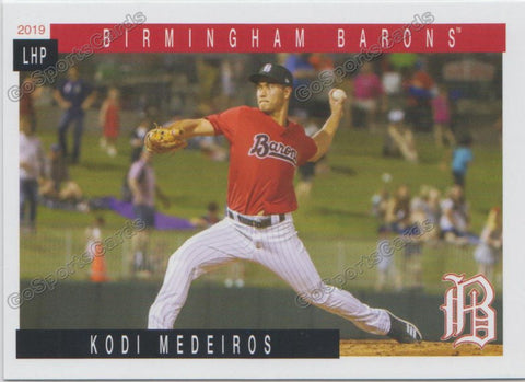 2019 Birmingham Barons Kodi Medeiros