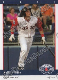 2011 Salem Red Sox Kolbrin Vitek