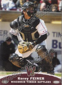2008 Wisconsin Timber Rattlers Korey Feiner