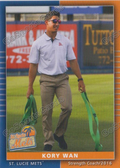 2016 St Lucie Mets Kory Wan