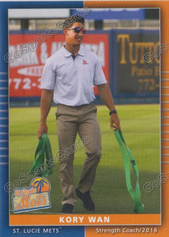 2016 St Lucie Mets Kory Wan