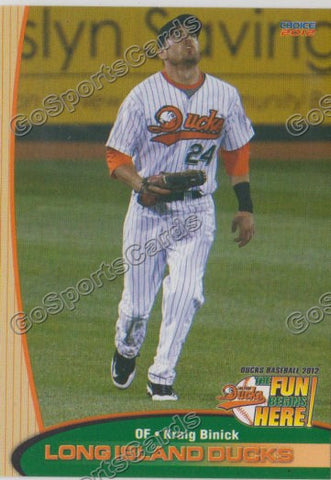 2012 Long Island Ducks Kraig Binick