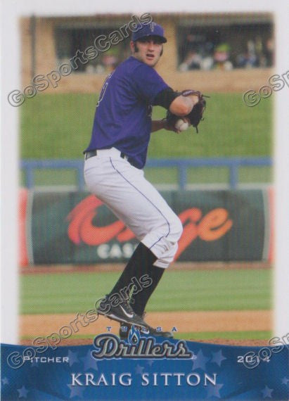2014 Tulsa Drillers Kraig Sitton
