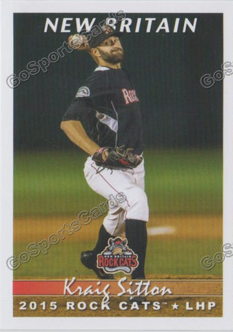 2015 New Britain Rock Cats Kraig Sitton