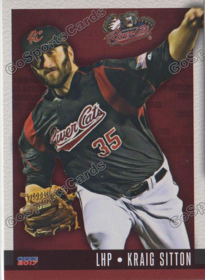 2017 Sacramento River Cats Kraig Sitton