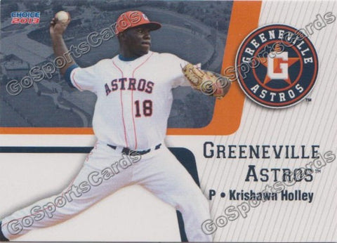 2013 Greeneville Astros Krishawn Holley