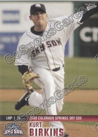 2009 Colorado Springs Sky Sox Kurt Birkins