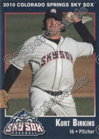 2010 Colorado Springs Sky Sox Kurt Birkins