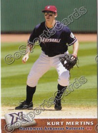 2009 Northwest Arkansas Naturals Kurt Mertins