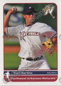 2012 Northwest Arkansas Naturals Kurt Mertins