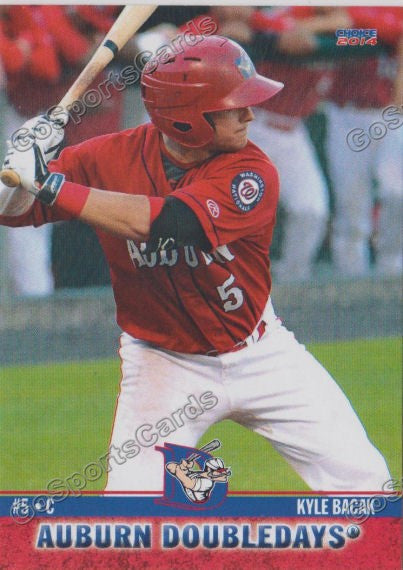 2014 Auburn Doubledays Kyle Bacak