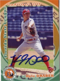 Kyle Drabek 2009 Florida State League Top Prospects (Autograph)