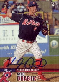 Kyle Drabek 2009 Reading Phillies (Autograph)