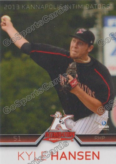 2013 Kannapolis Intimidators Kyle Hansen